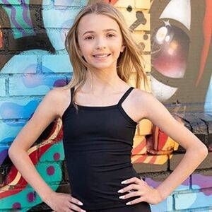 Dragonwing Girlgear Shelf Bra Sports Cami Top in Black Size 10